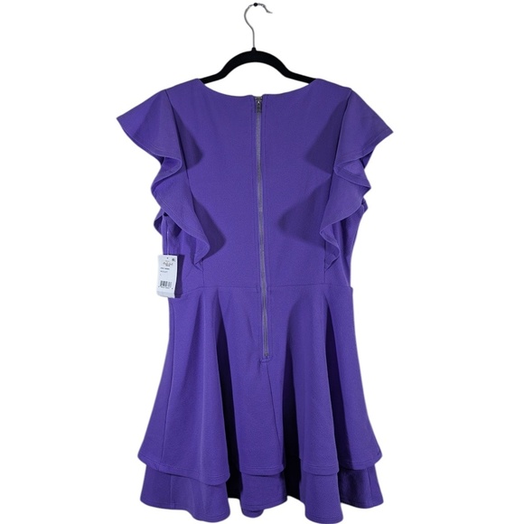 Midnight Doll Purple Semi Formal Dress Size L - Picture 2 of 5